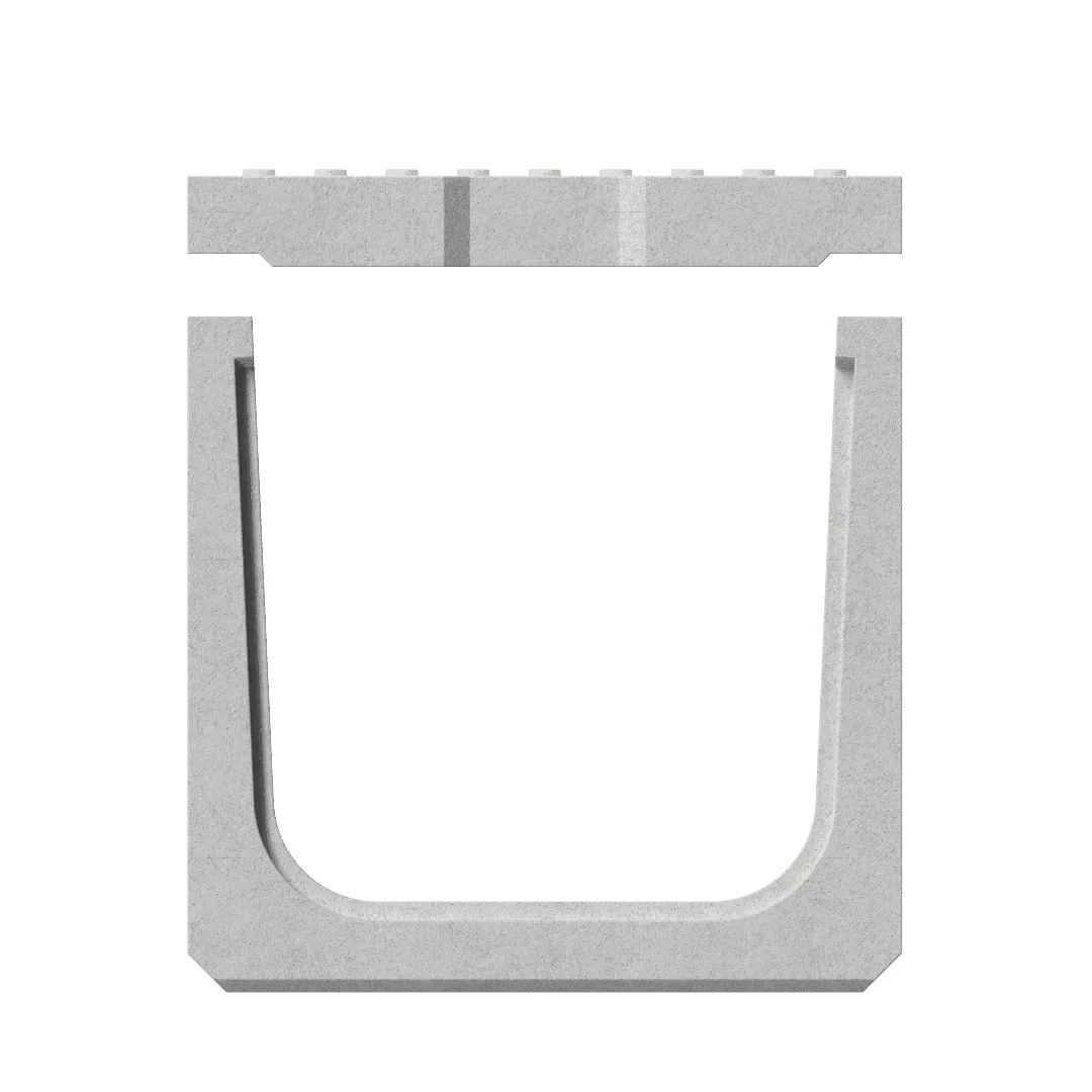 T6 U Shape Drain | Light — render, view 3