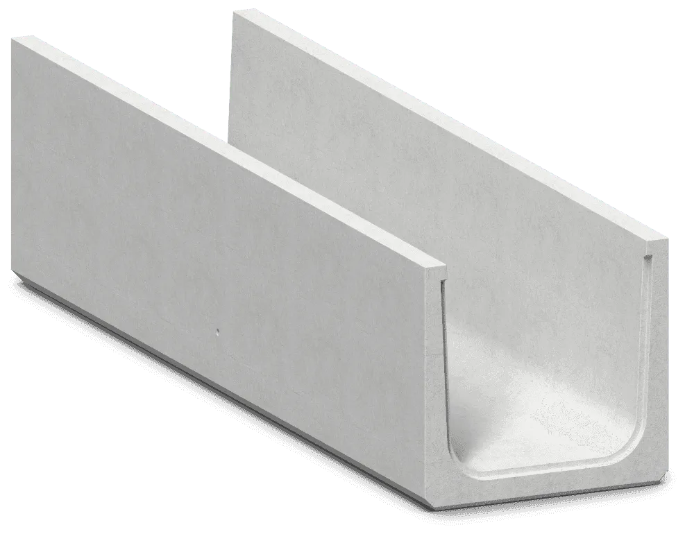 T6 light-duty precast U shape drain unit